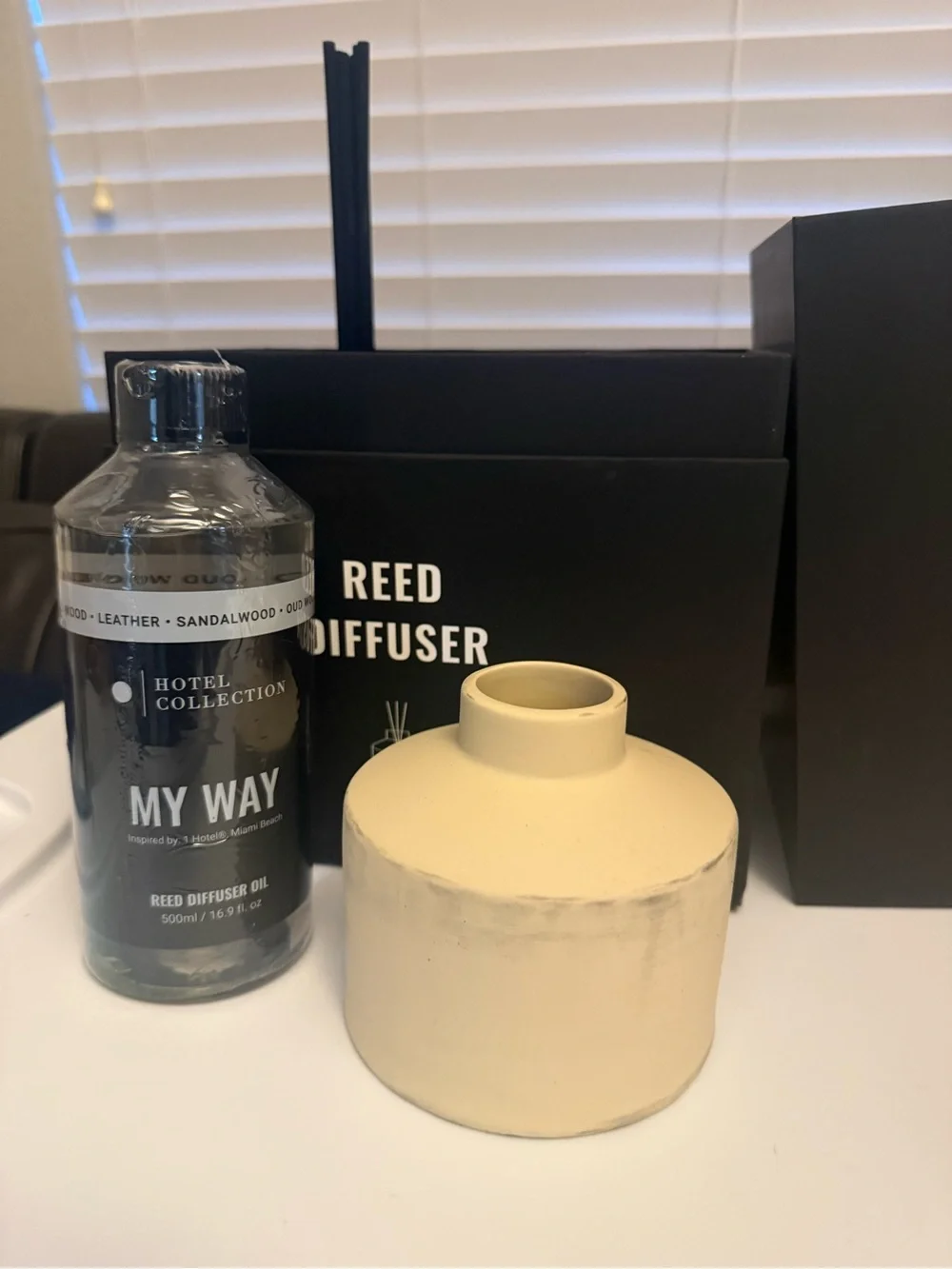 Hotel Collection Black Reed Diffuser with my way 500ml